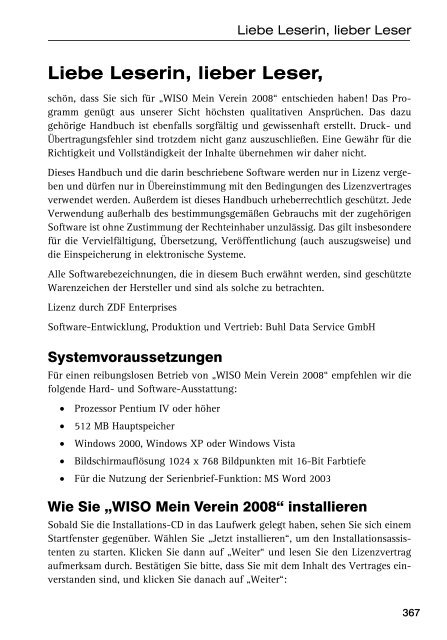 WISO Mein Verein - Buhl Replication Service GmbH