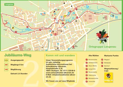 "Jubiläums-Weg" zum Download (pdf) - Stadt Langenau