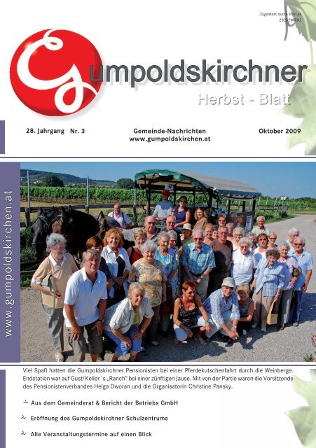 Herbstblatt 2009 Teil 1 (2,94 MB) - Gumpoldskirchen