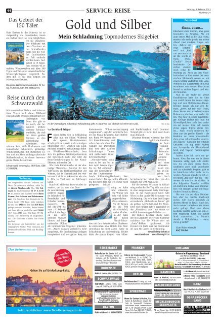 Das Reisemagazin - Recklinghaeuser Zeitung