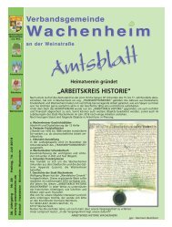 Amtsblatt vom 16.07.2010 - Verbandsgemeinde Wachenheim