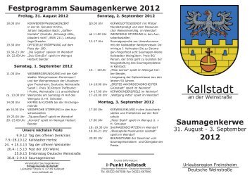 Saumagenkerwe - in Kallstadt
