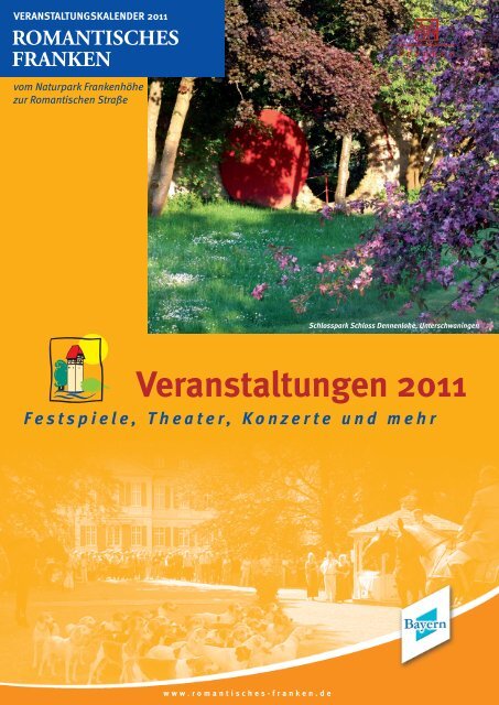 Veranstaltungskalender 2011c.indd - Romantisches Franken