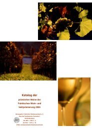Preisträger der Weinprämierung 2004 - Weinbauring Franken eV