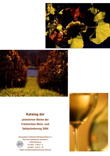 Preisträger der Weinprämierung 2004 - Weinbauring Franken eV