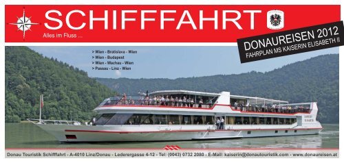 Sommerfahrplanheft 2012_NEU.indd - Donau Touristik