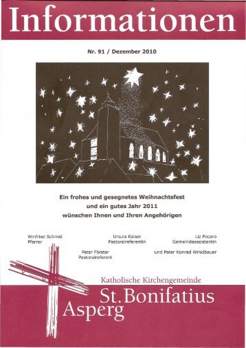 Informationen Nr. 91 - Katholische Kirchengemeinde St. Bonifatius ...