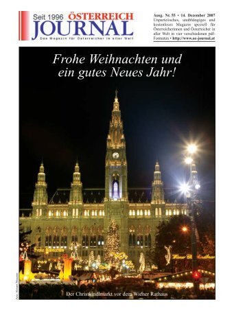 Frohe Weihnachten und ein gutes Neues Jahr! - Österreich Journal