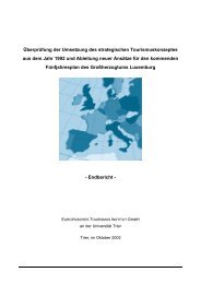 Überprüfung der Umsetzung des strategischen Tourismuskonzeptes