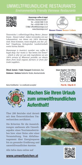 Umweltfreundliche Restaurants (Deutsch, Englisch) - Vienna