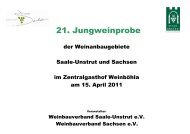 Die Probenliste zum Download - Weinbauverband Sachsen