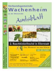 Amtsblatt vom 22.07.2011 - Verbandsgemeinde Wachenheim