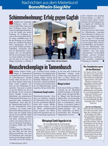 Mieterzeitung Oktober 2011 - Deutscher Mieterbund Bonn/Rhein ...