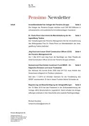 Newsletter 78 - Pensimo.ch
