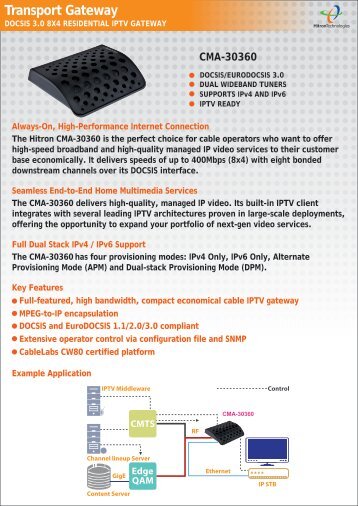 CMA-30360 - Hitron Technologies