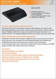 24X8 CABLE MODEM - Hitron Technologies