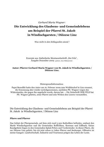 Die Entwicklung des Glaubens - Liborius Wagner-Kreis