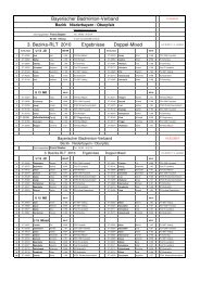 Doppel + Mix - Bayerischer Badminton Verband e.V.