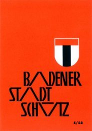 Baden ist. - Schützengesellschaft der Stadt Baden