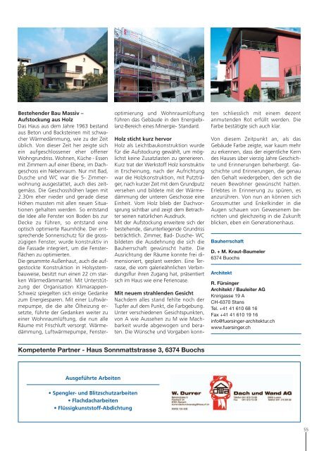 Bauen für die Zukunft - Zentralschweiz 2008 - Lika-Media-Consulting