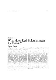 What does Red Bologna mean for Britain?