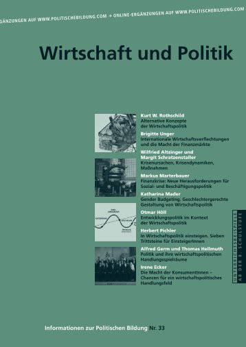 Wirtschaft und Politik - Forum Politische Bildung