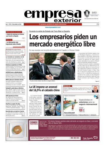 Los empresarios piden un mercado energético ... - Empresa exterior