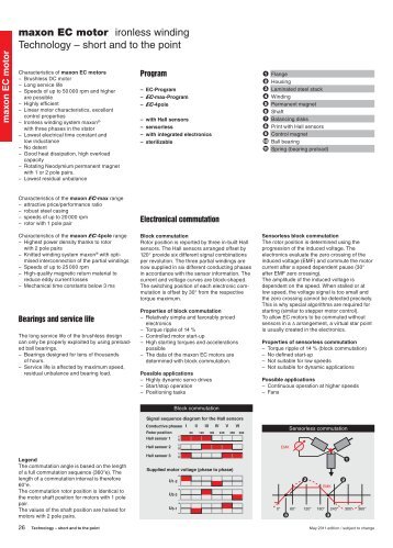 maxon EC motor ironless winding Technology ... - Maxon Motor ag