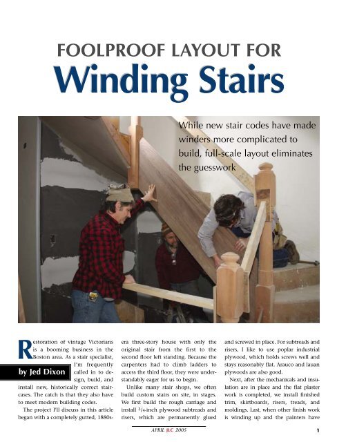 How To Convert Bottom of Straight Stairway To Three Step Winder