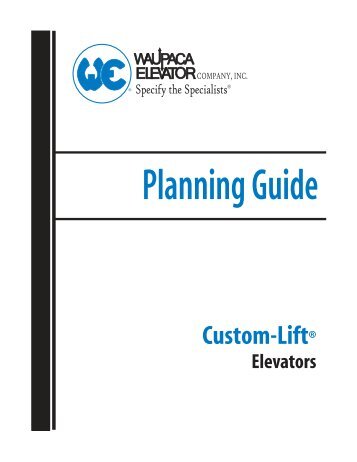 PMQ0100 Winding Drum Waupaca Elevator Planning Guide.pmd