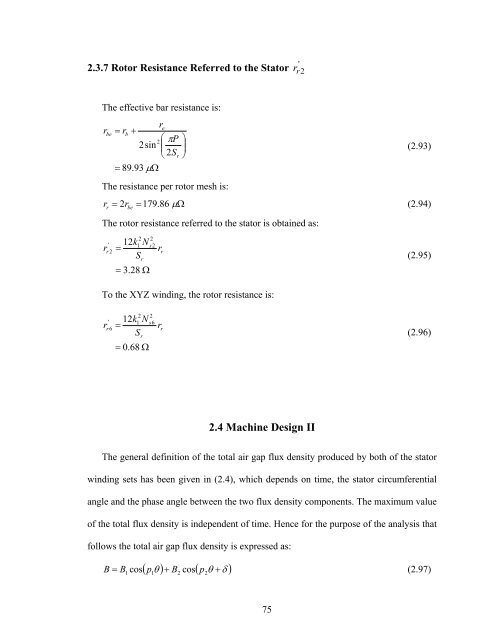 an investigation of dual stator winding induction machines