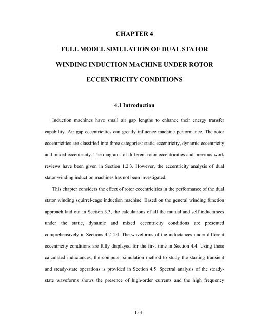 an investigation of dual stator winding induction machines