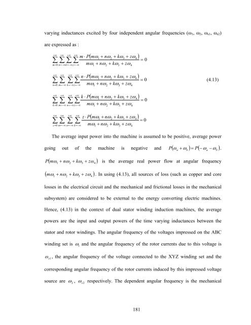 an investigation of dual stator winding induction machines