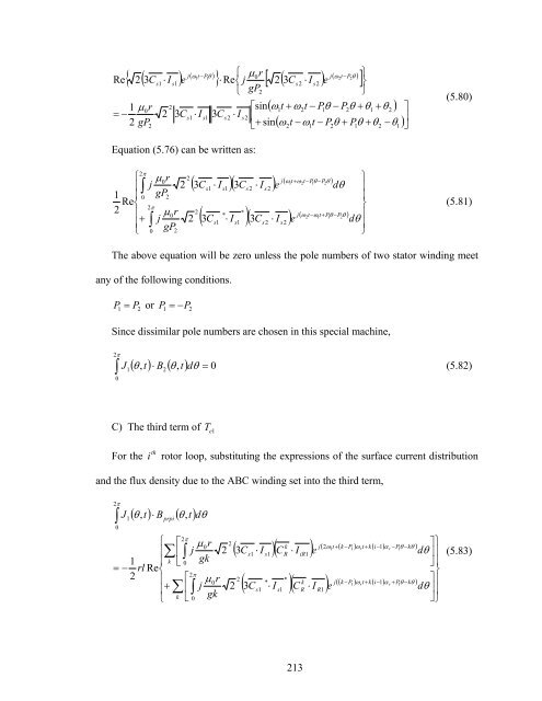 an investigation of dual stator winding induction machines