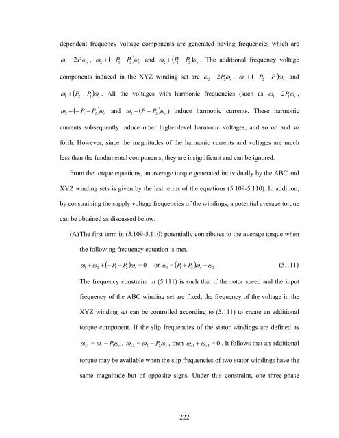 an investigation of dual stator winding induction machines