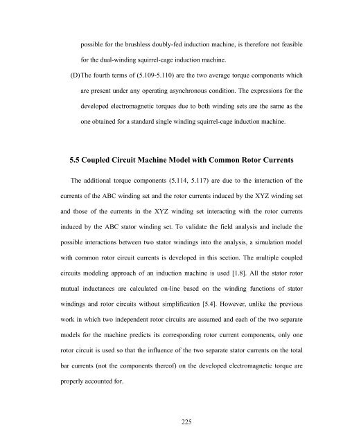 an investigation of dual stator winding induction machines