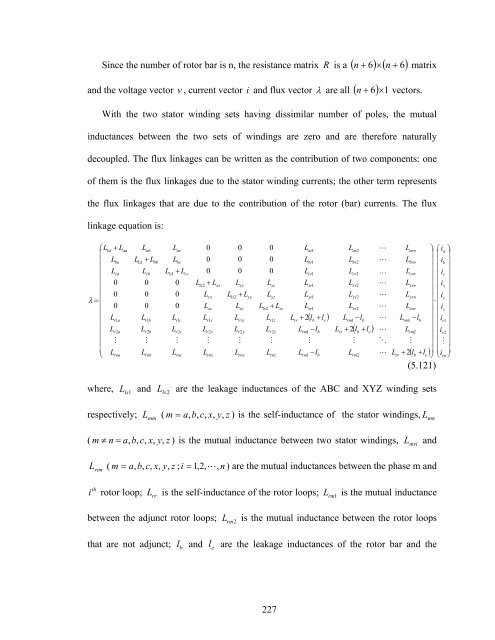 an investigation of dual stator winding induction machines