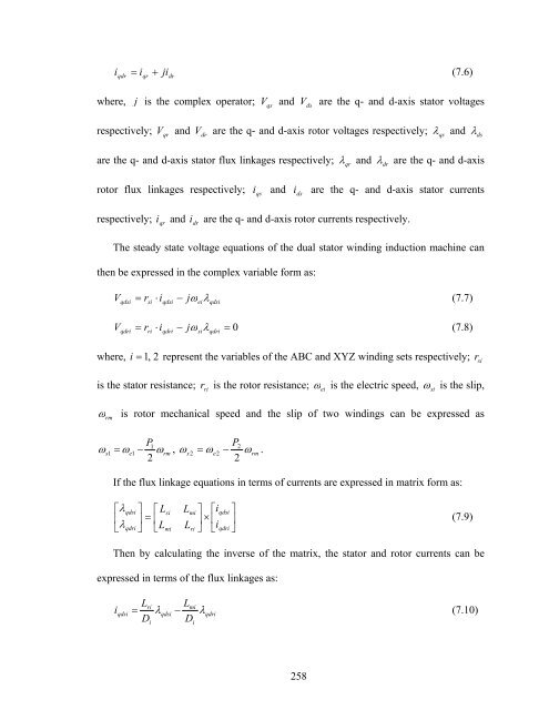 an investigation of dual stator winding induction machines