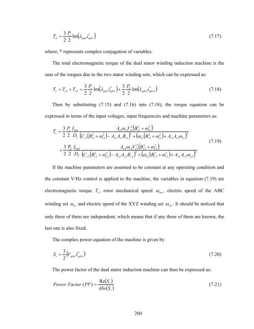 an investigation of dual stator winding induction machines