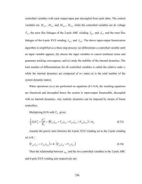 an investigation of dual stator winding induction machines