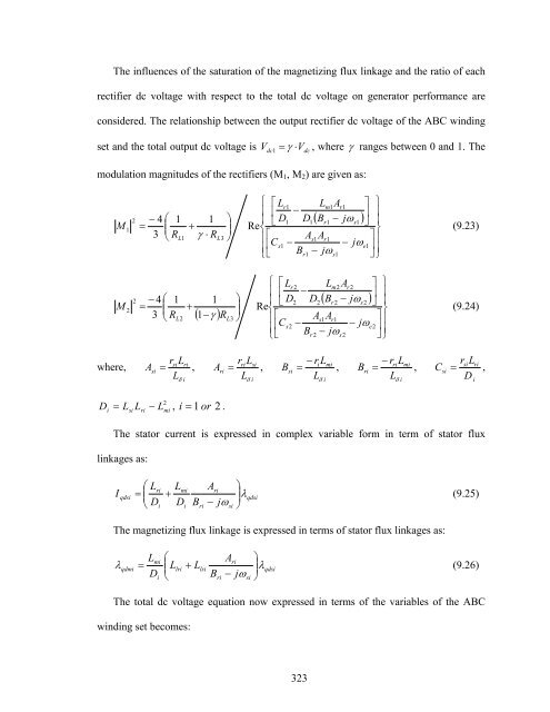 an investigation of dual stator winding induction machines