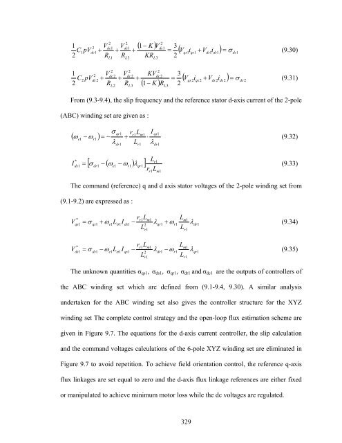 an investigation of dual stator winding induction machines