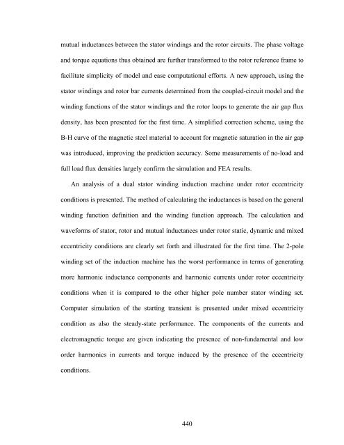 an investigation of dual stator winding induction machines