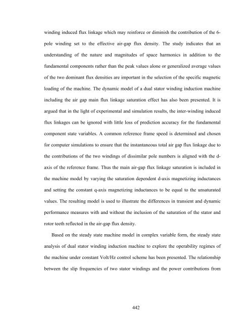 an investigation of dual stator winding induction machines