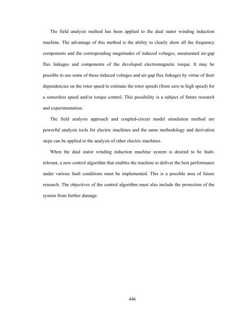 an investigation of dual stator winding induction machines