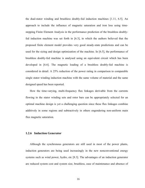 an investigation of dual stator winding induction machines