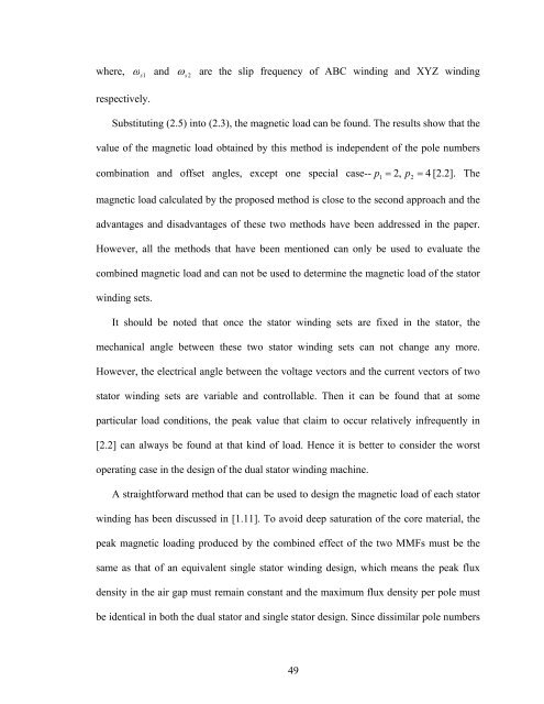 an investigation of dual stator winding induction machines