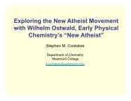 Exploring the New Atheist Movement with Wilhelm Ostwald, Early ...