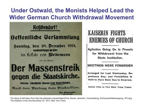 Exploring the New Atheist Movement with Wilhelm Ostwald, Early ...