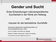 Gender und Sucht - AK Sucht OWL